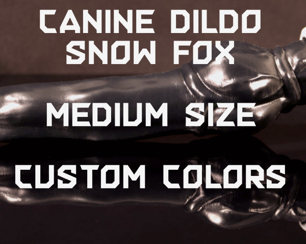 Ciro - Medium - Snow fox dildo
